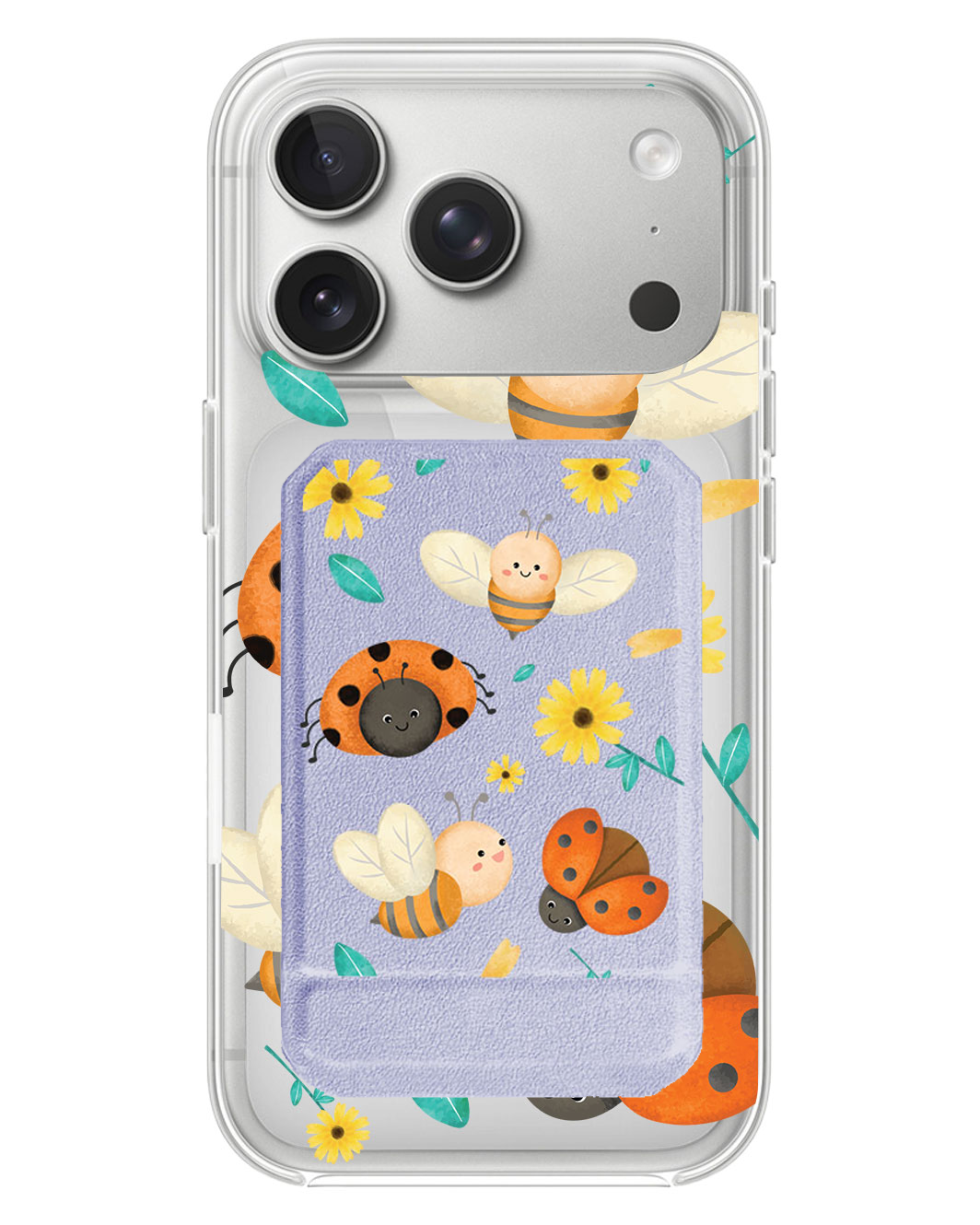 iPhone Magnetic Multifold Wallet - Lady Bug & Bee