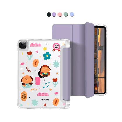 iPad Macaron Flip Cover - Selflove Garden