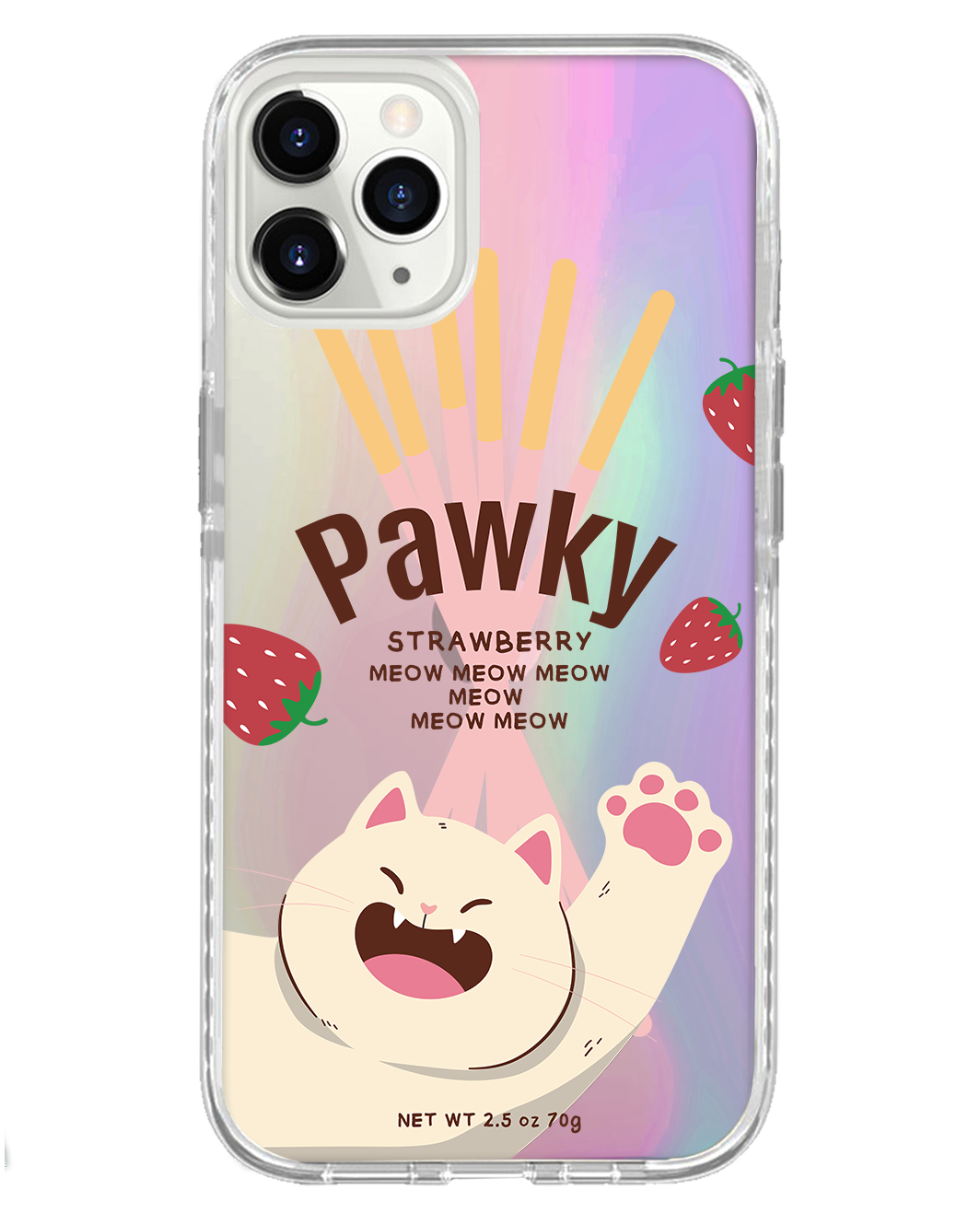 iPhone Rearguard Holo - Pawky Cat