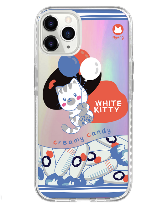 iPhone Rearguard Holo - White Kitty