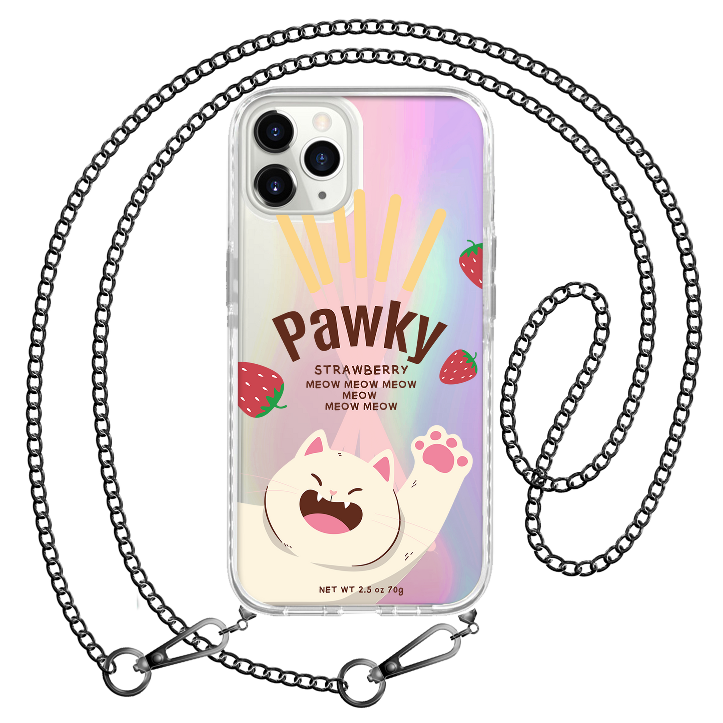 iPhone Rearguard Holo - Pawky Cat