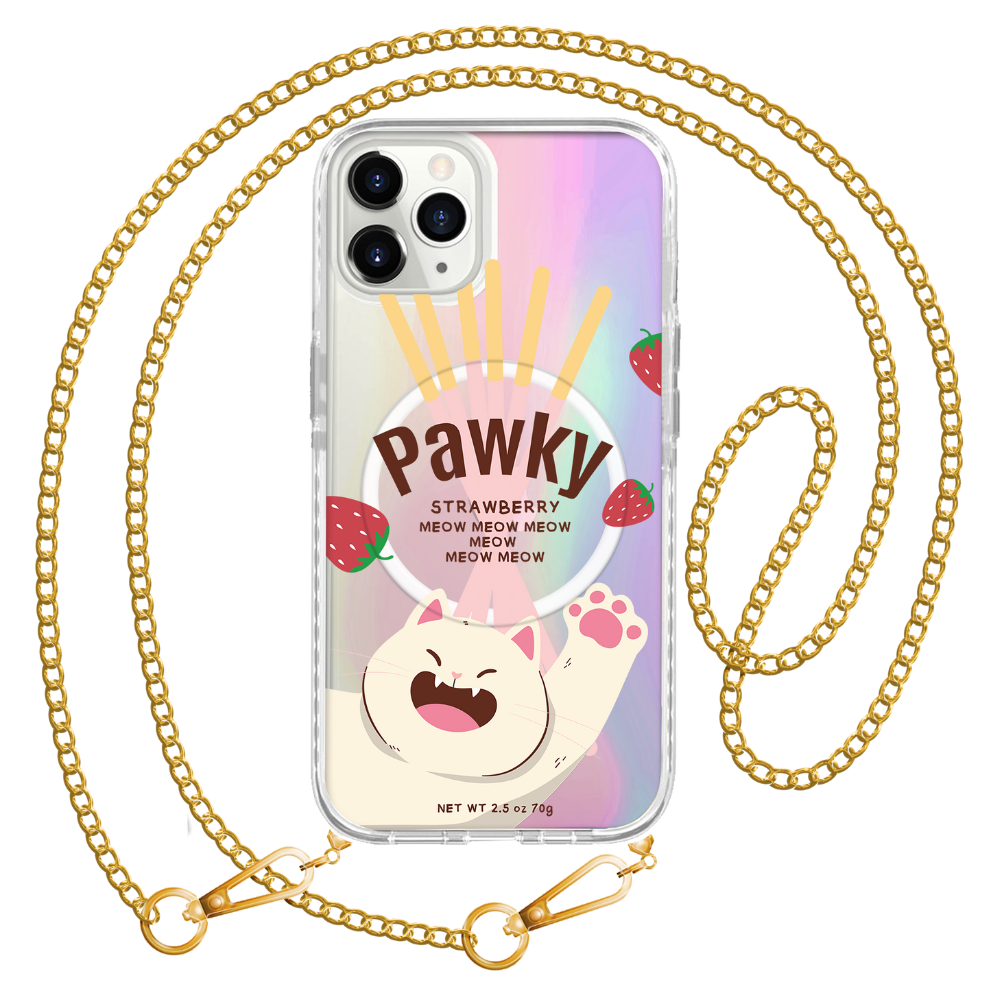 iPhone Rearguard Holo - Pawky Cat