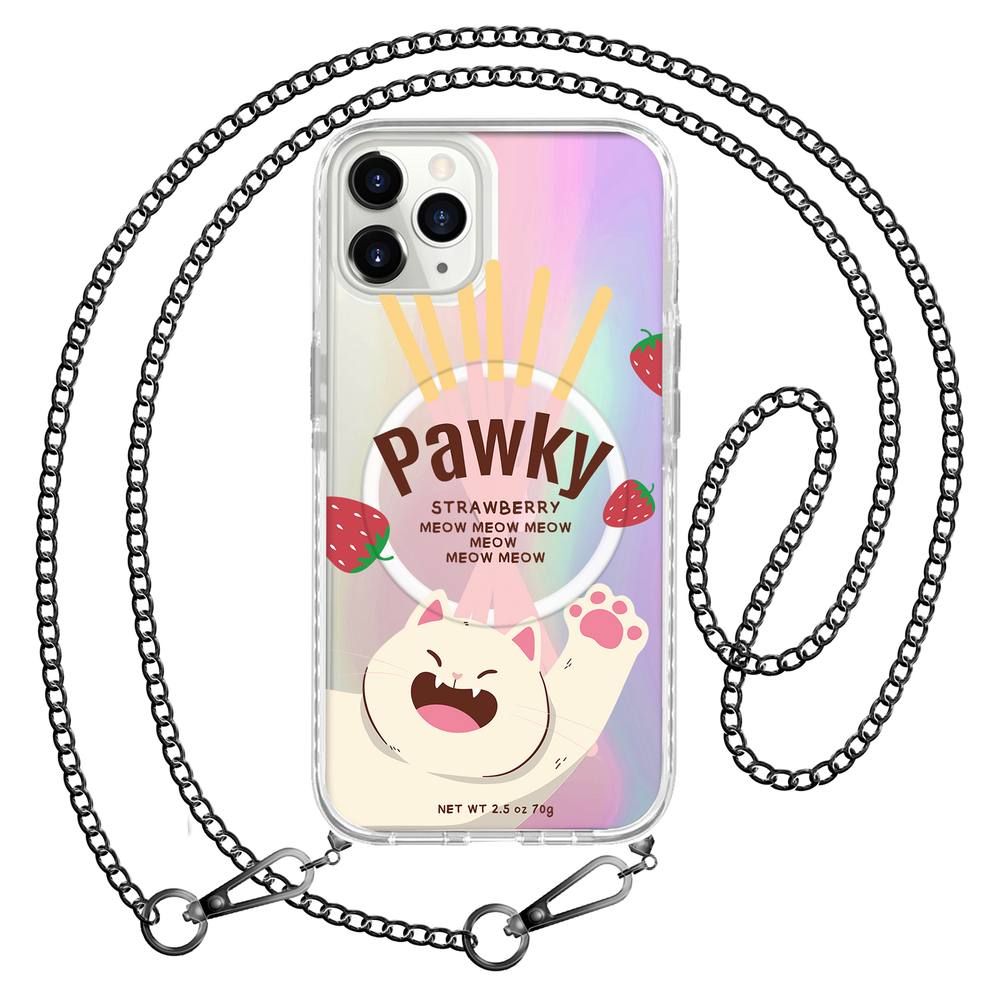 iPhone Rearguard Holo - Pawky Cat