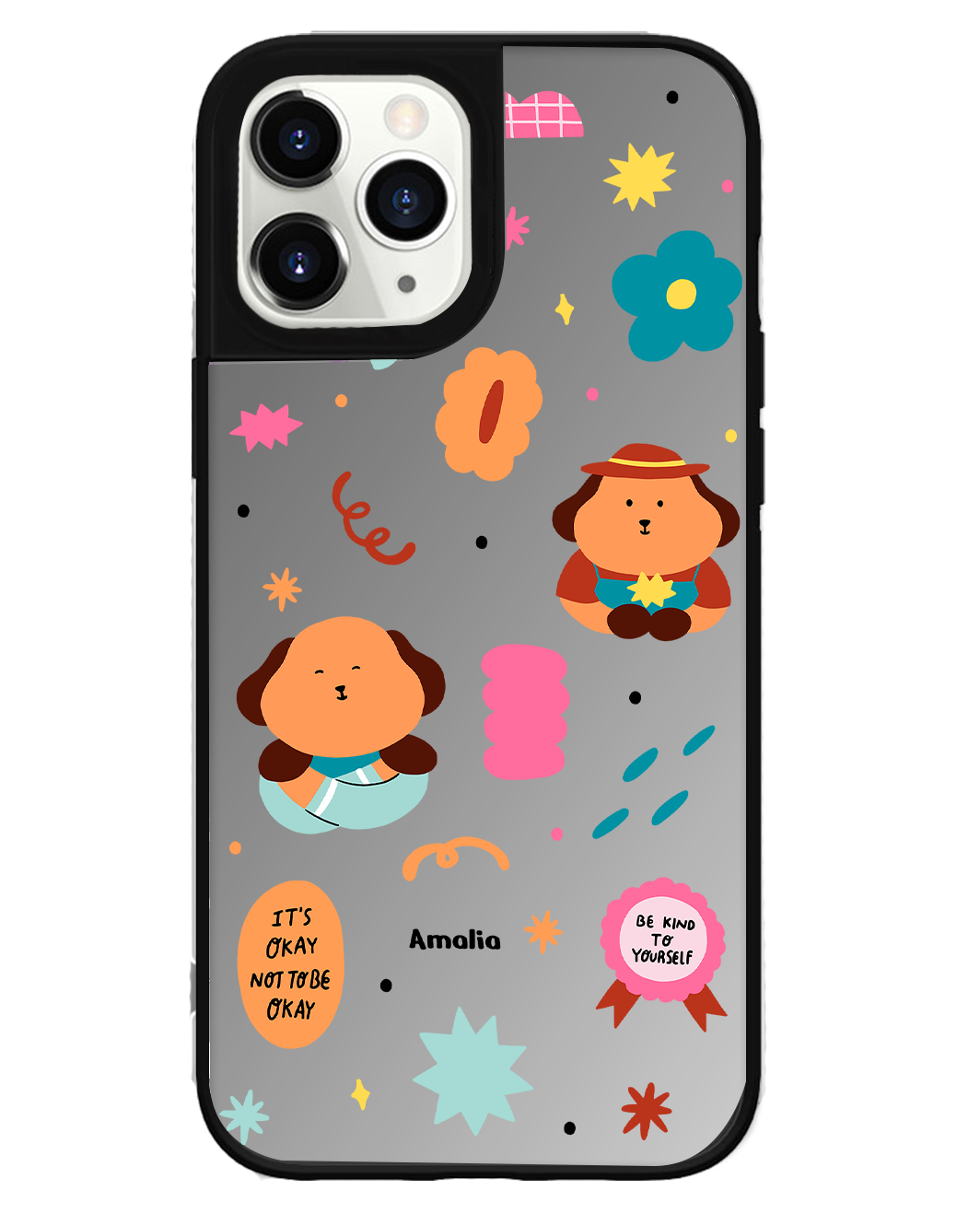 iPhone Mirror Grip Case - Selflove Garden