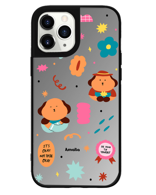 iPhone Mirror Grip Case - Selflove Garden