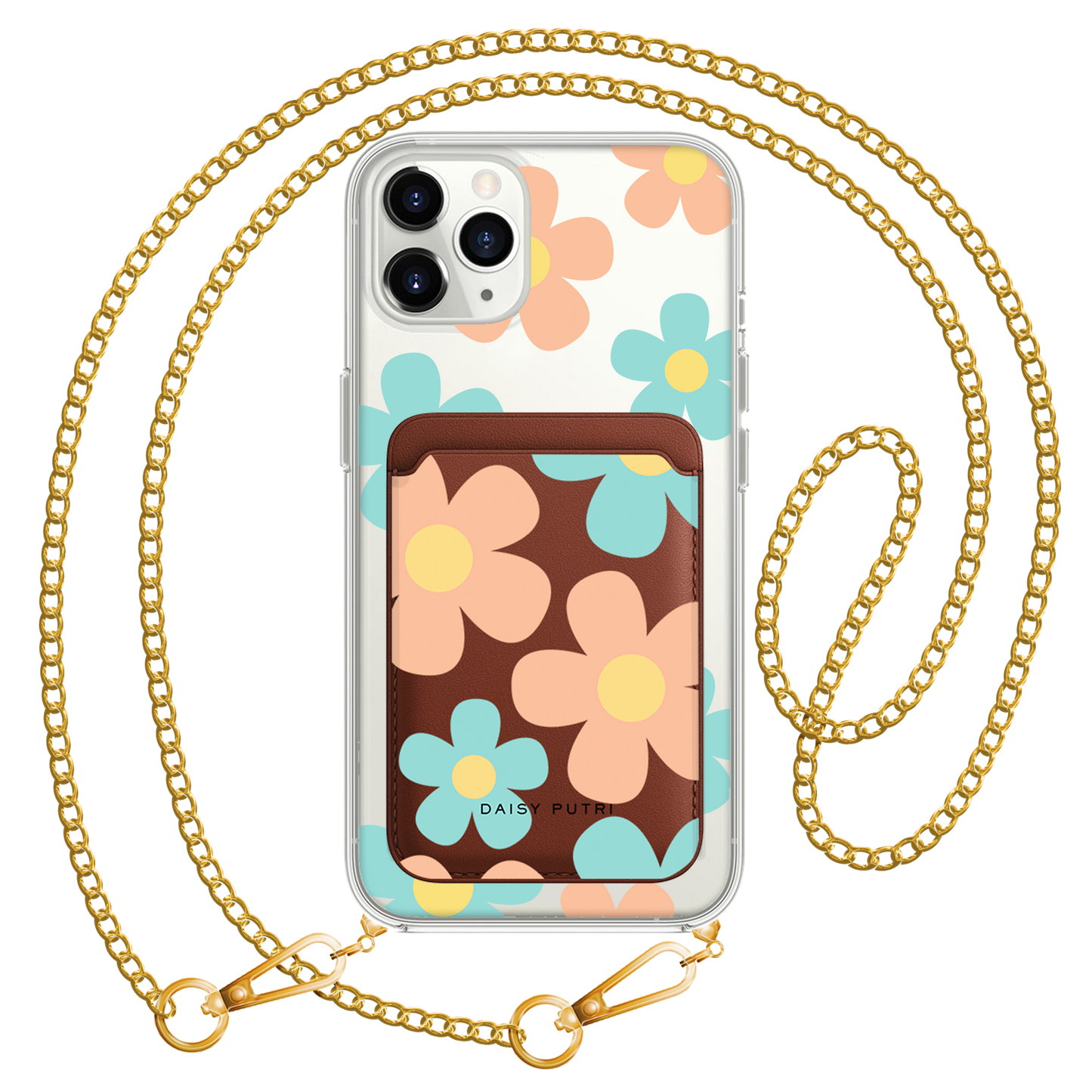 iPhone Magnetic Wallet Case -  Daisy Daze