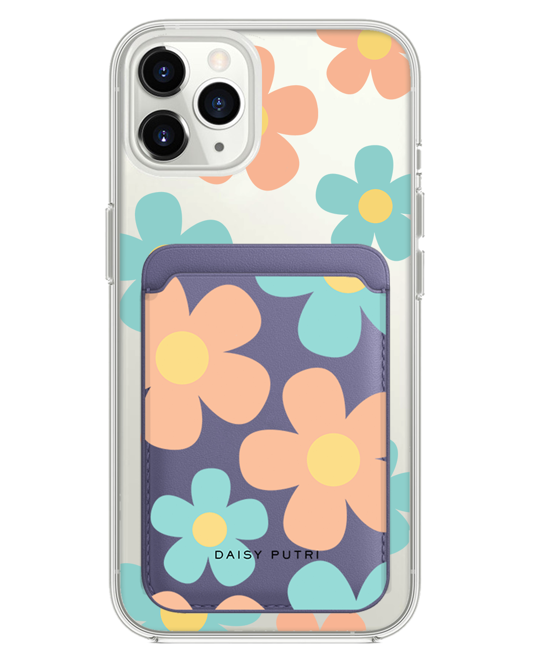 iPhone Magnetic Wallet Case -  Daisy Daze