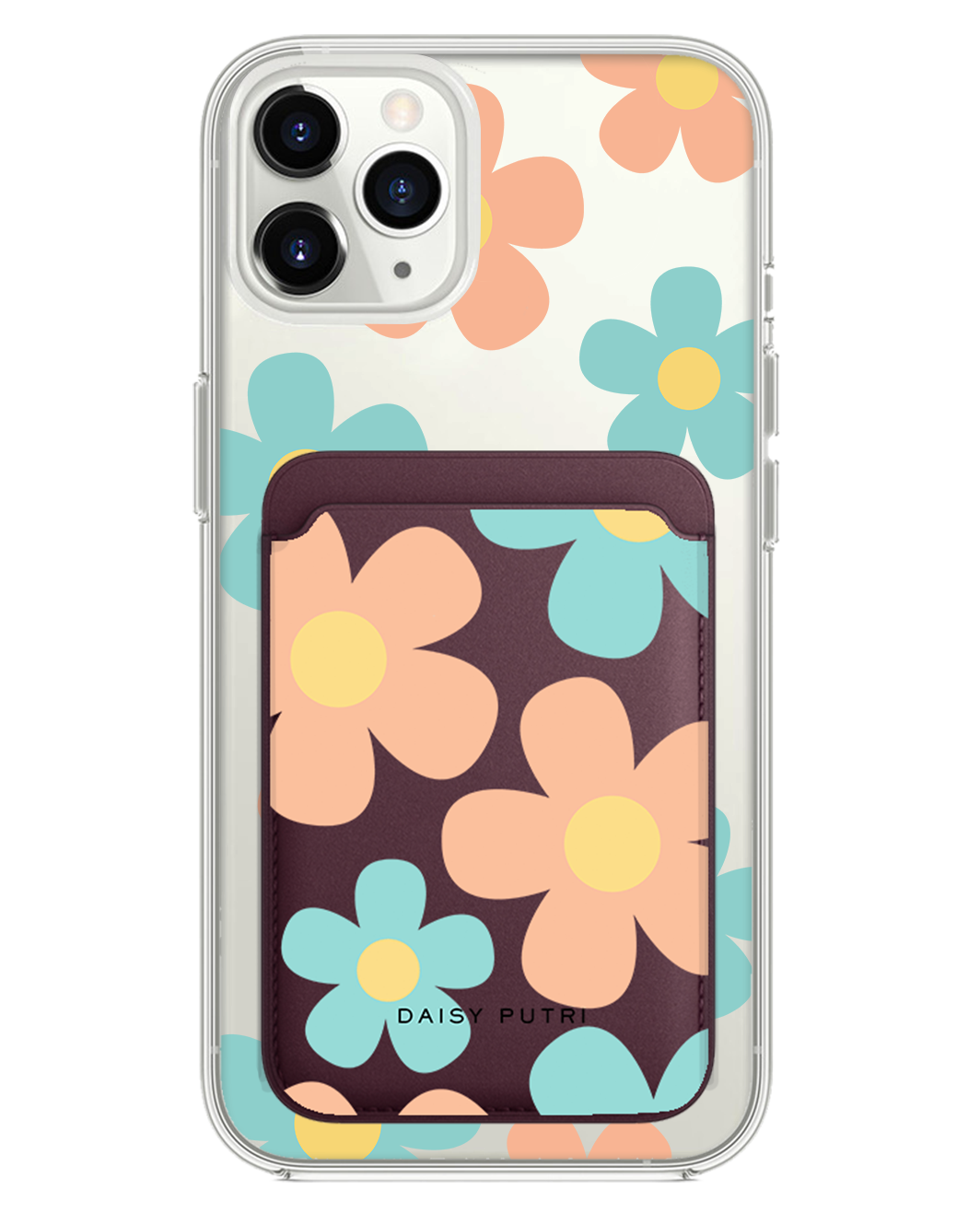 iPhone Magnetic Wallet Case -  Daisy Daze