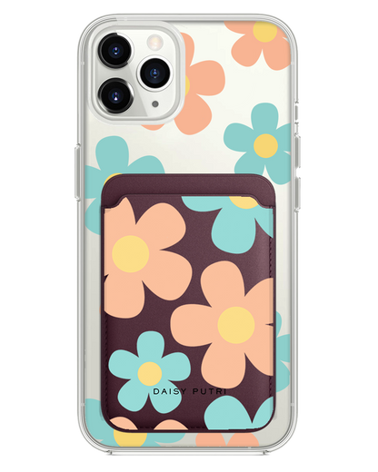 iPhone Magnetic Wallet Case -  Daisy Daze