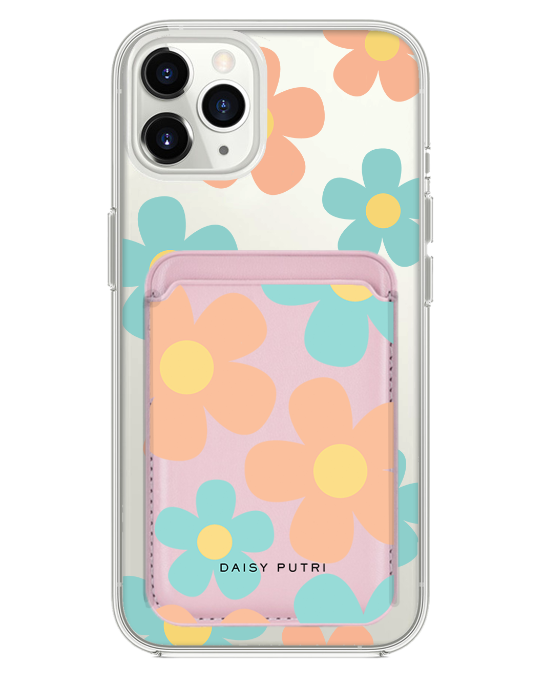 iPhone Magnetic Wallet Case -  Daisy Daze