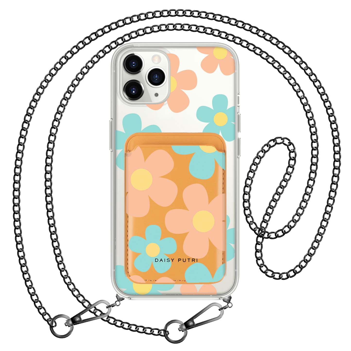 iPhone Magnetic Wallet Case -  Daisy Daze