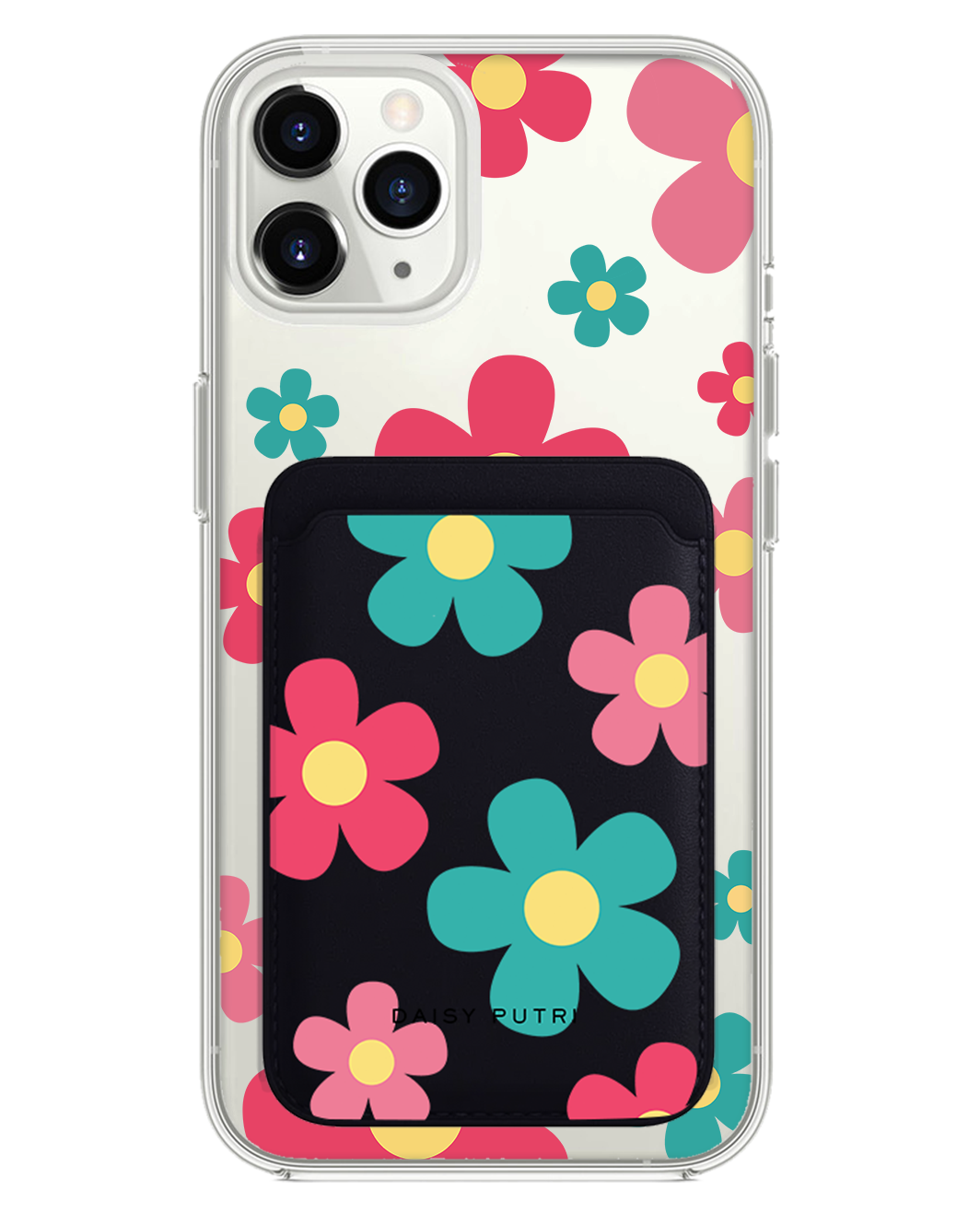 iPhone Magnetic Wallet Case -  Daisy Delight 2.0