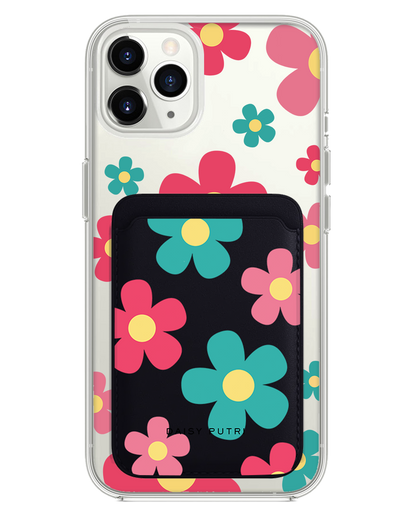 iPhone Magnetic Wallet Case -  Daisy Delight 2.0