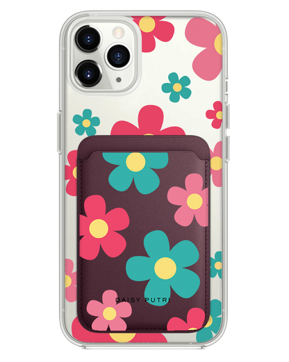 iPhone Magnetic Wallet Case -  Daisy Delight 2.0