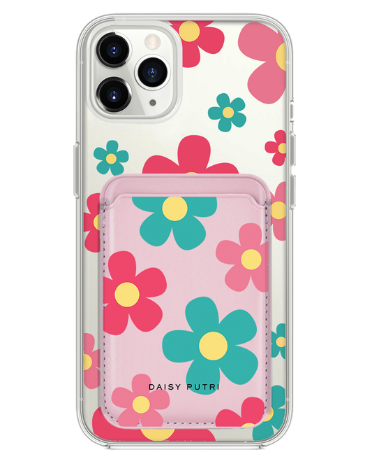 iPhone Magnetic Wallet Case -  Daisy Delight 2.0