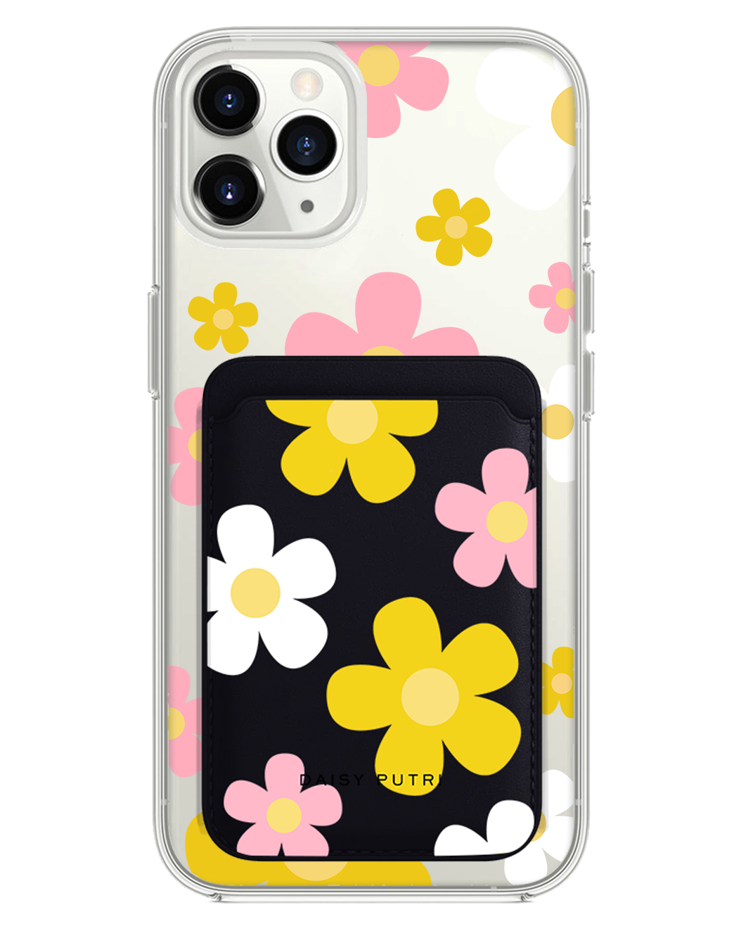 iPhone Magnetic Wallet Case -  Daisy Fresh