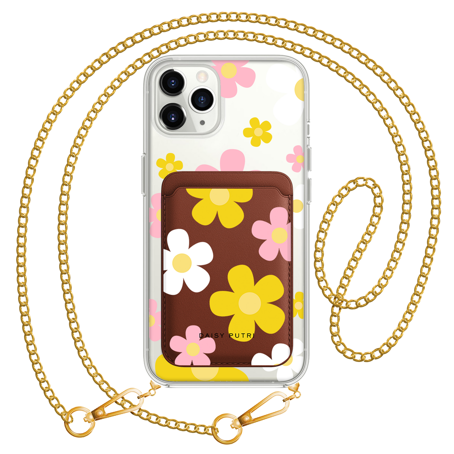 iPhone Magnetic Wallet Case -  Daisy Fresh