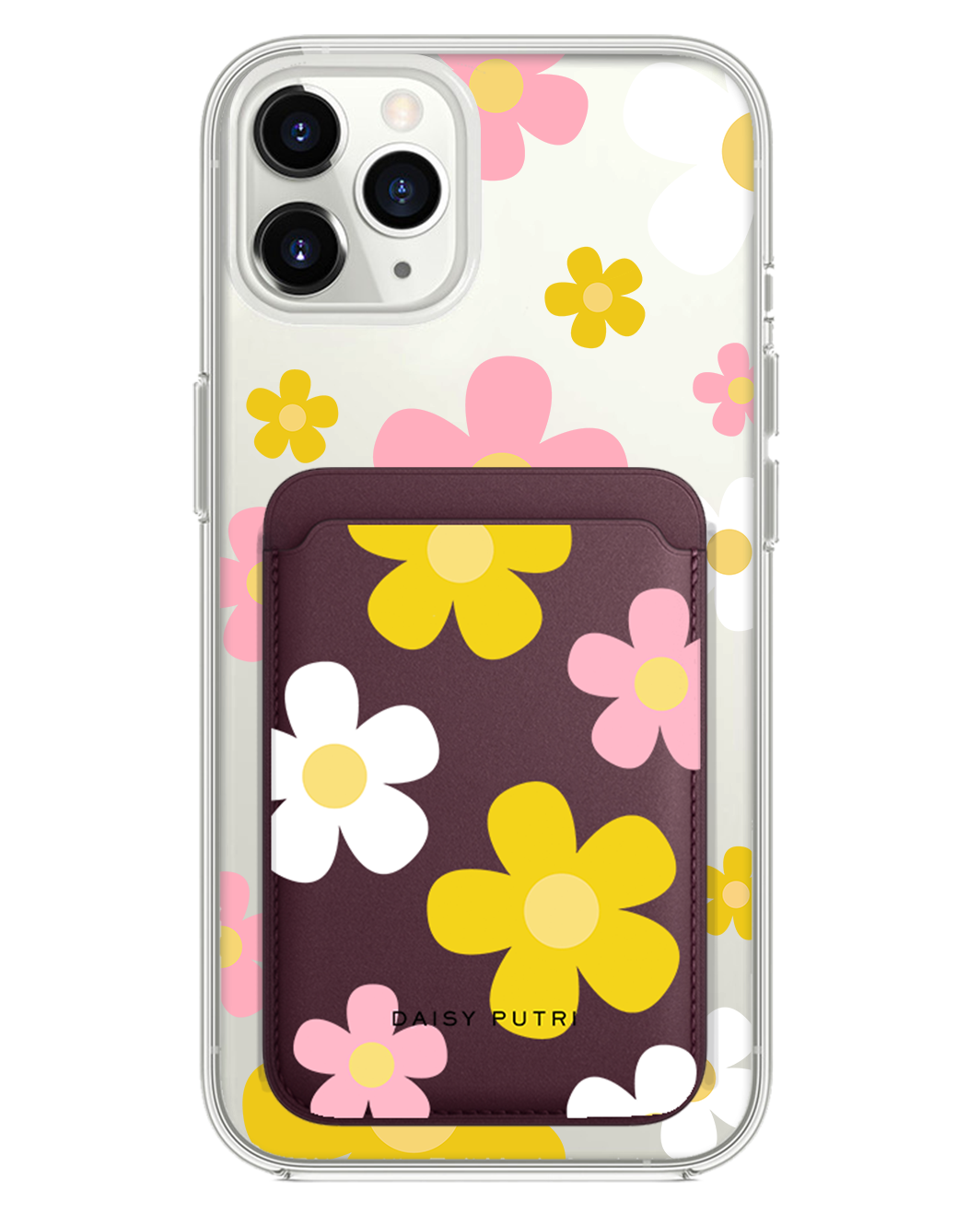 iPhone Magnetic Wallet Case -  Daisy Fresh