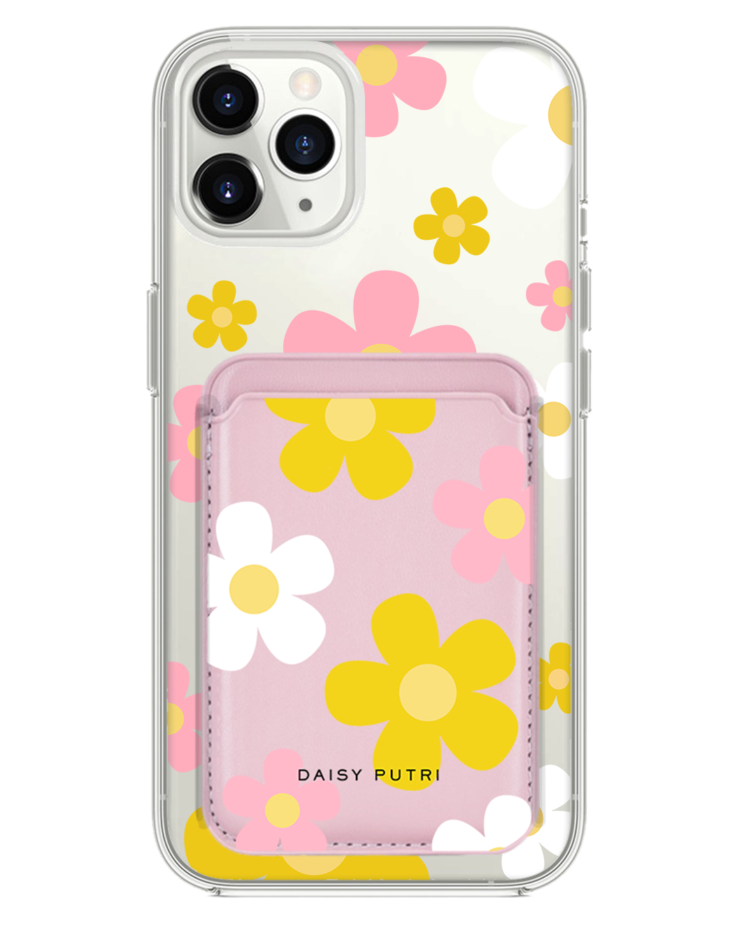 iPhone Magnetic Wallet Case -  Daisy Fresh