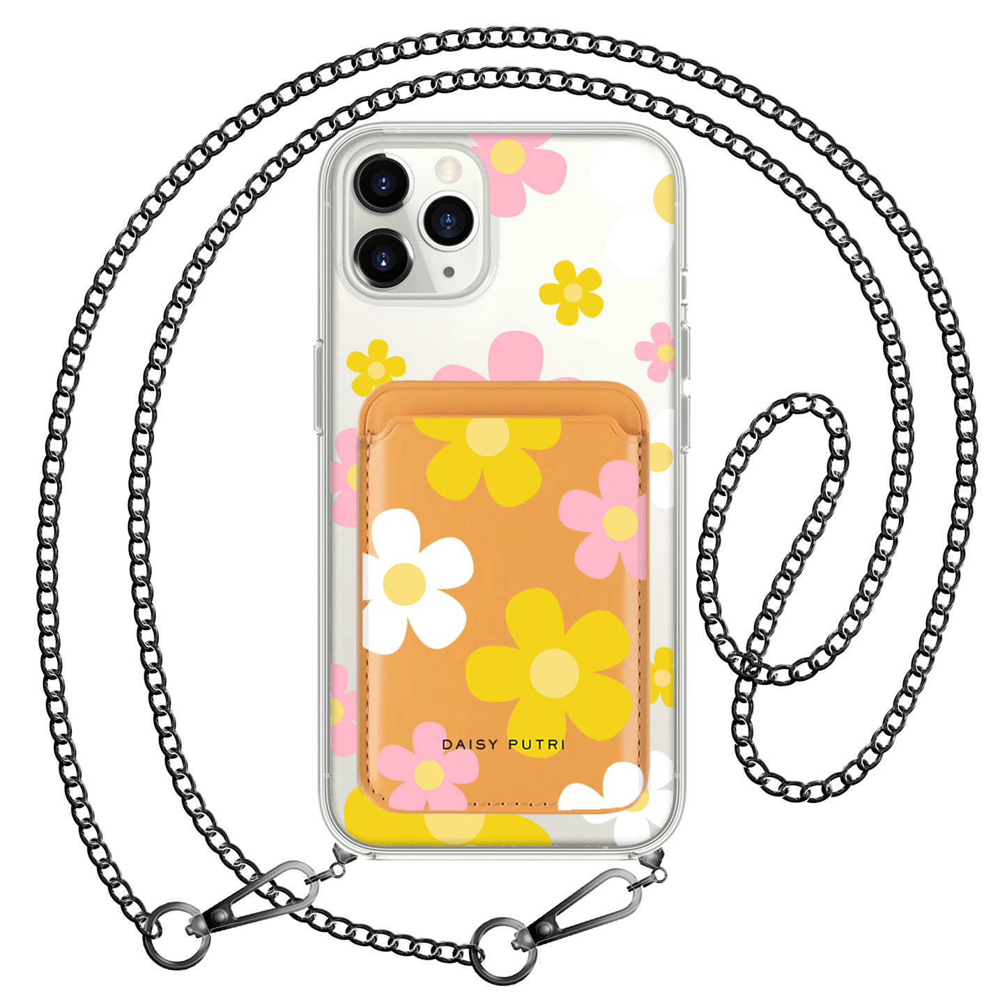 iPhone Magnetic Wallet Case -  Daisy Fresh