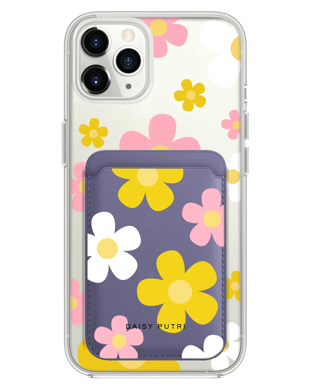 iPhone Magnetic Wallet Case -  Daisy Fresh