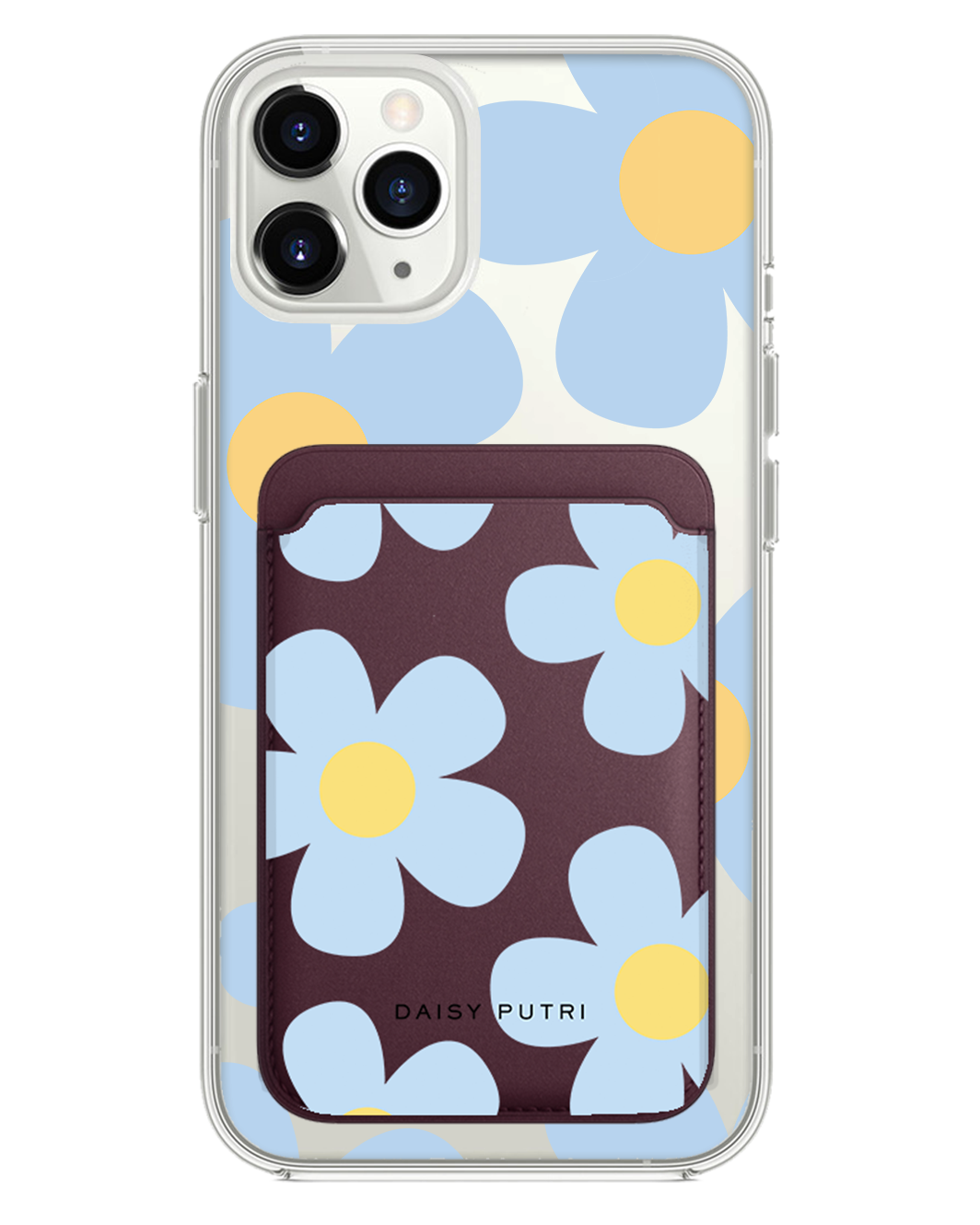 iPhone Magnetic Wallet Case -  Daisy Garland