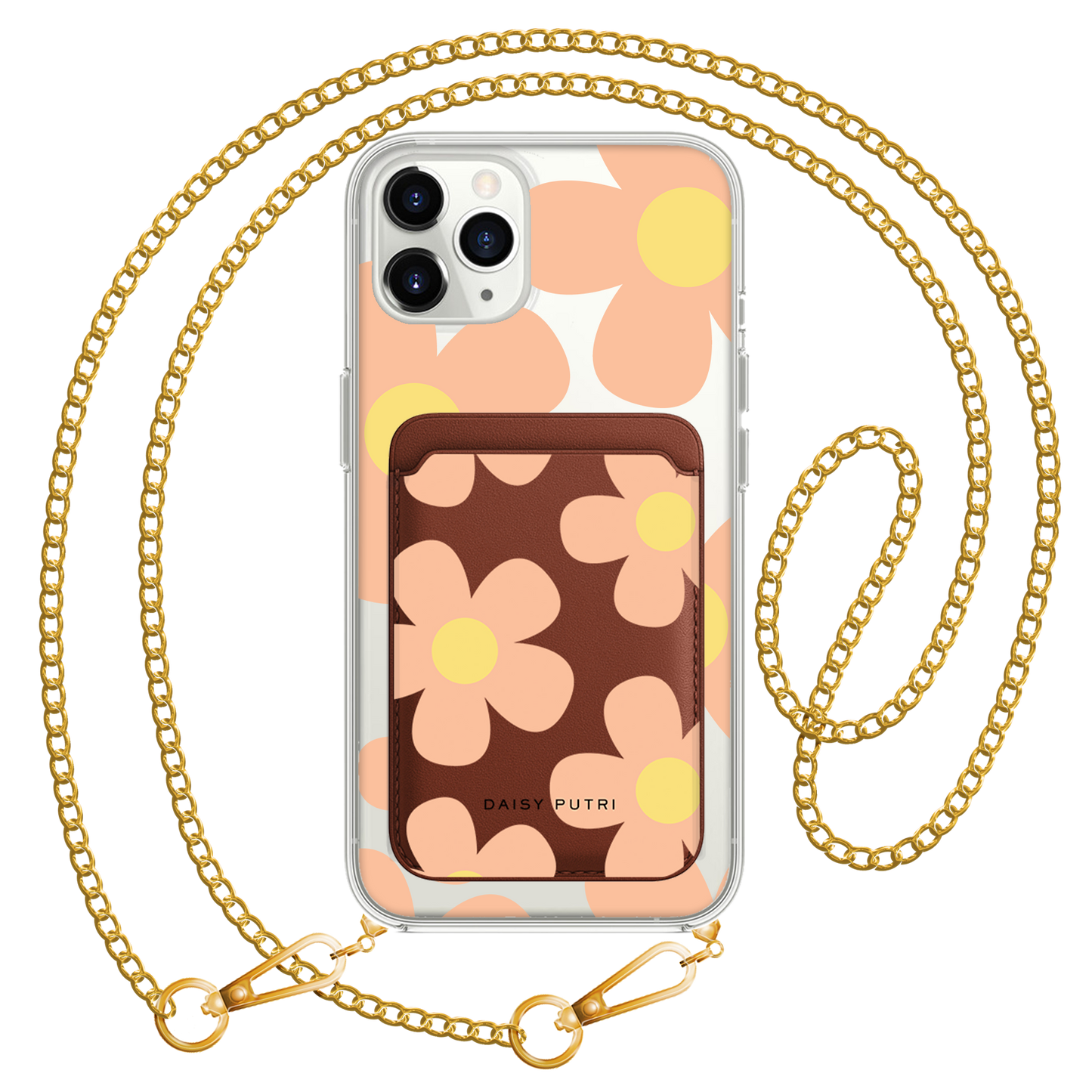 iPhone Magnetic Wallet Case -  Daisy Love