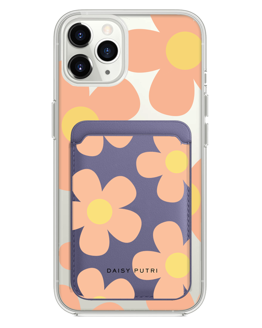 iPhone Magnetic Wallet Case -  Daisy Love