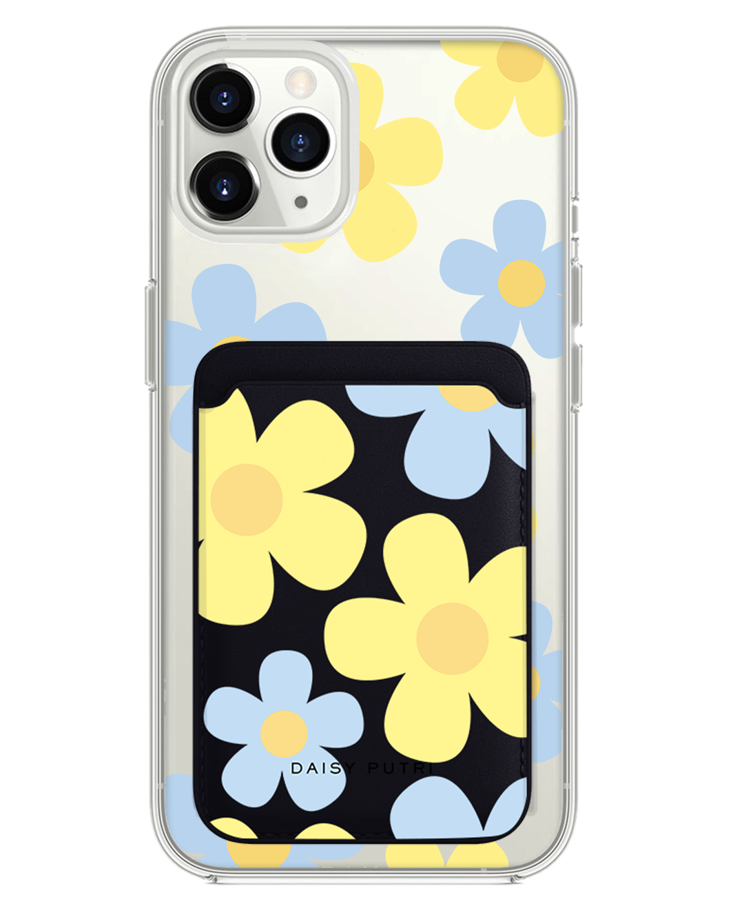 iPhone Magnetic Wallet Case -  Daisy Skies