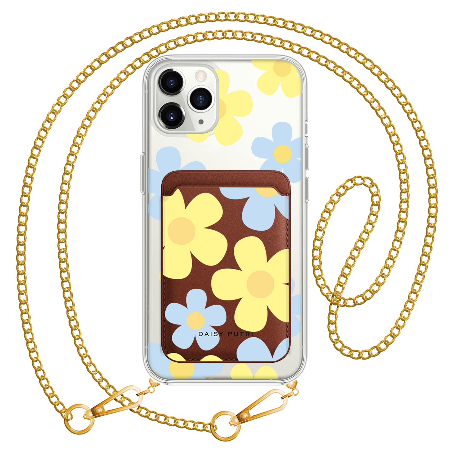 iPhone Magnetic Wallet Case -  Daisy Skies