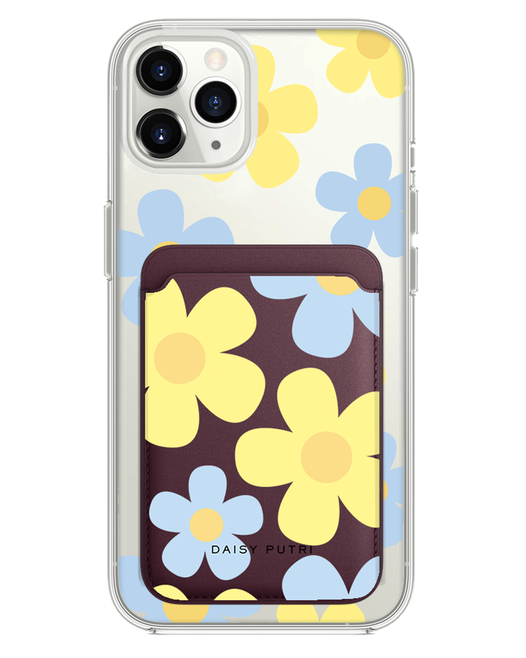 iPhone Magnetic Wallet Case -  Daisy Skies