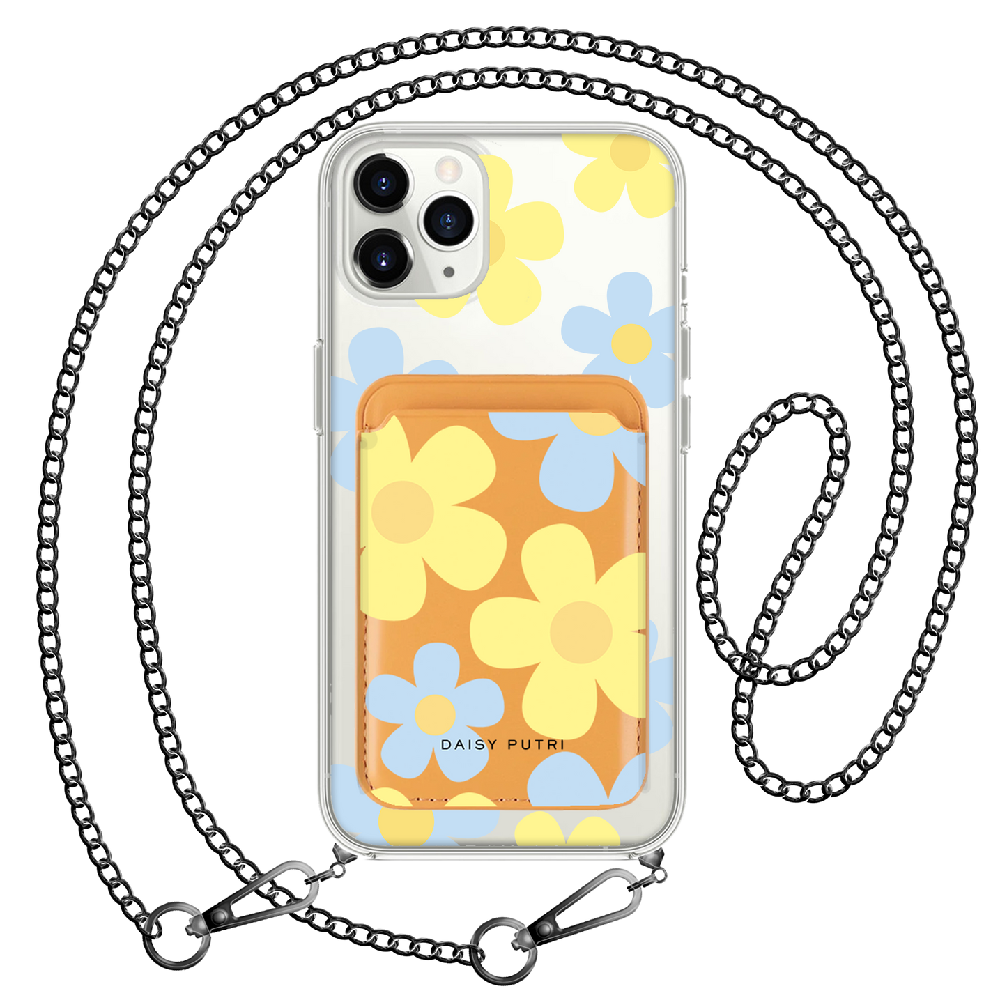 iPhone Magnetic Wallet Case -  Daisy Skies