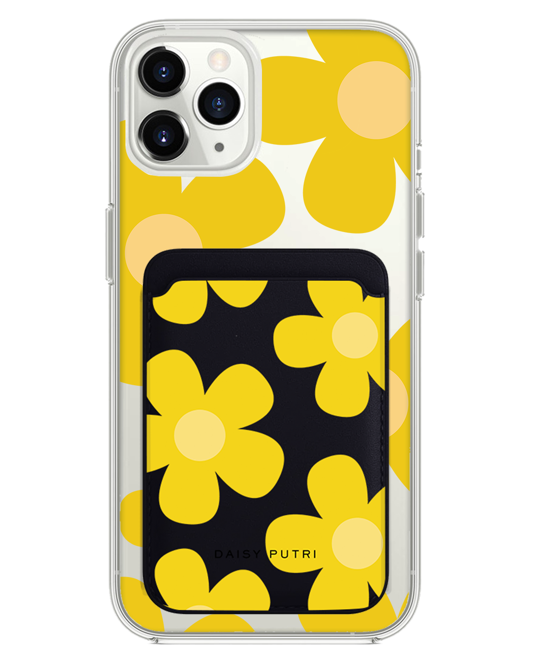 iPhone Magnetic Wallet Case -  Daisy Sunshine