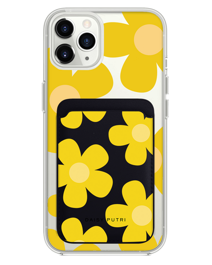 iPhone Magnetic Wallet Case -  Daisy Sunshine