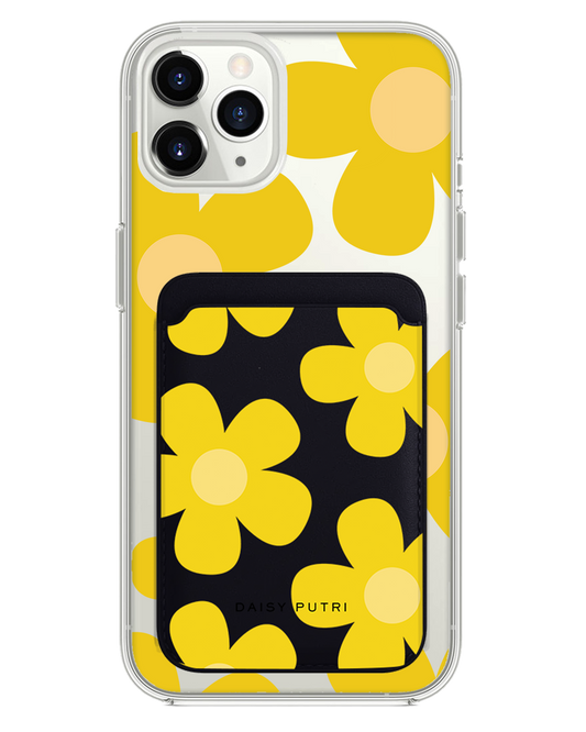 iPhone Magnetic Wallet Case -  Daisy Sunshine