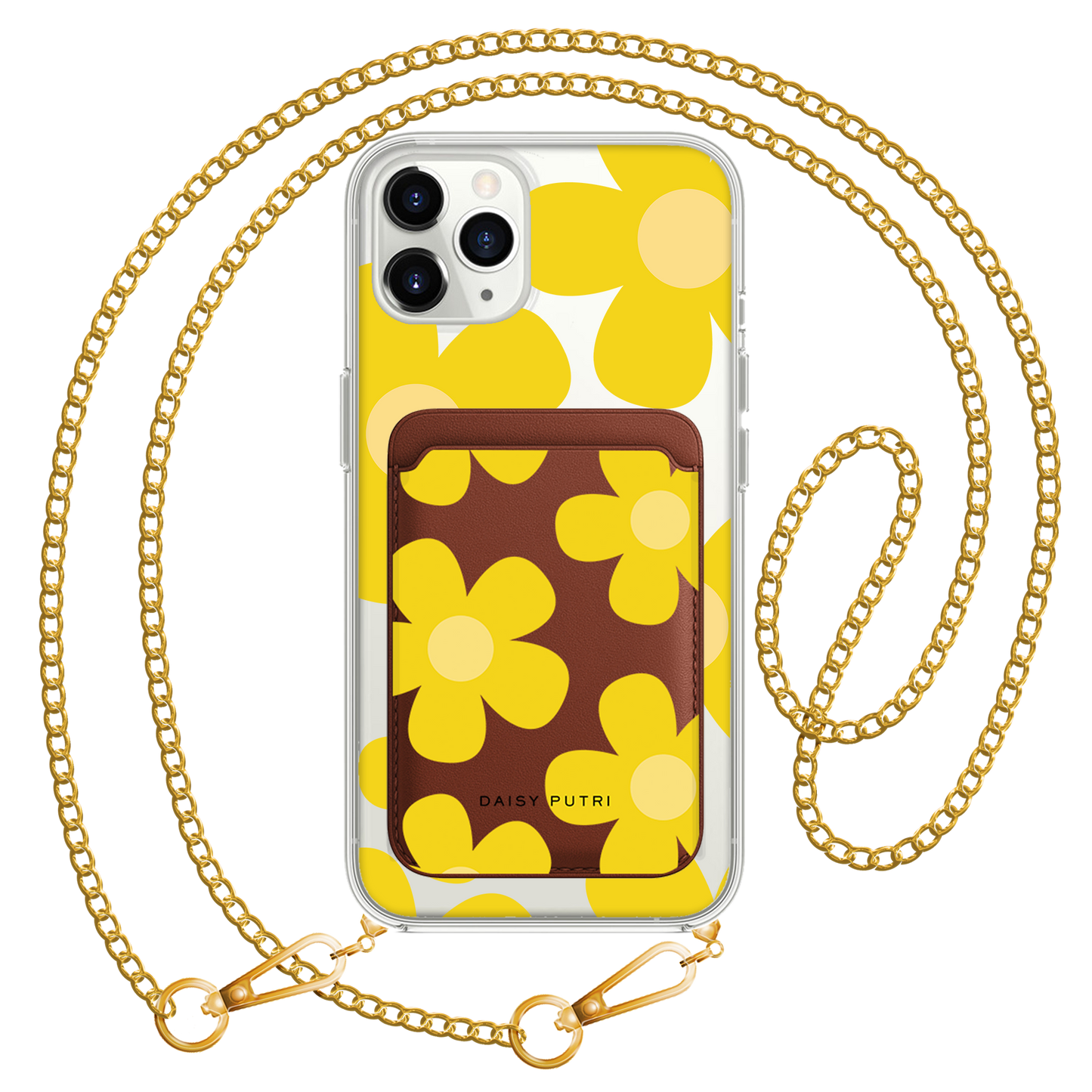 iPhone Magnetic Wallet Case -  Daisy Sunshine