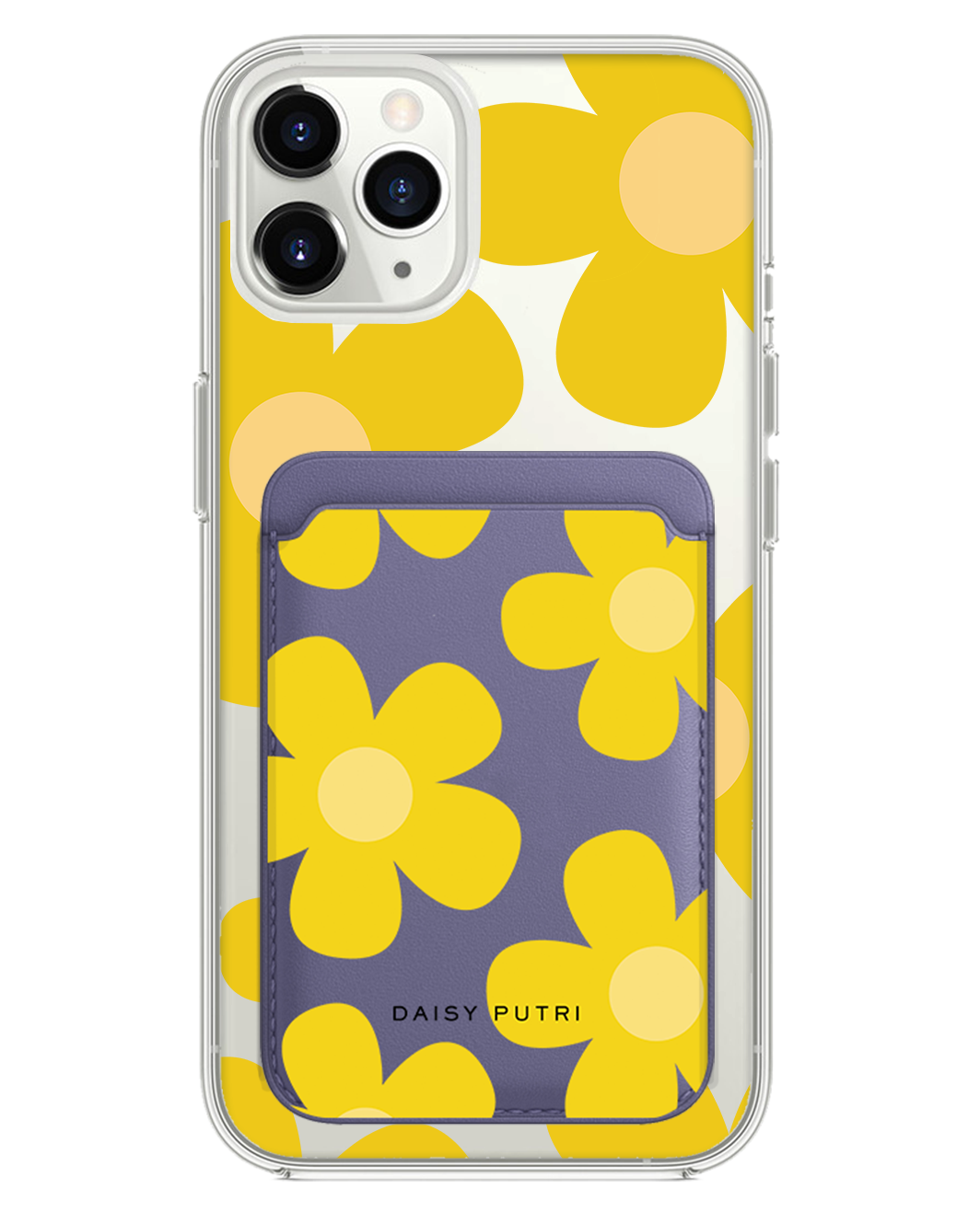 iPhone Magnetic Wallet Case -  Daisy Sunshine