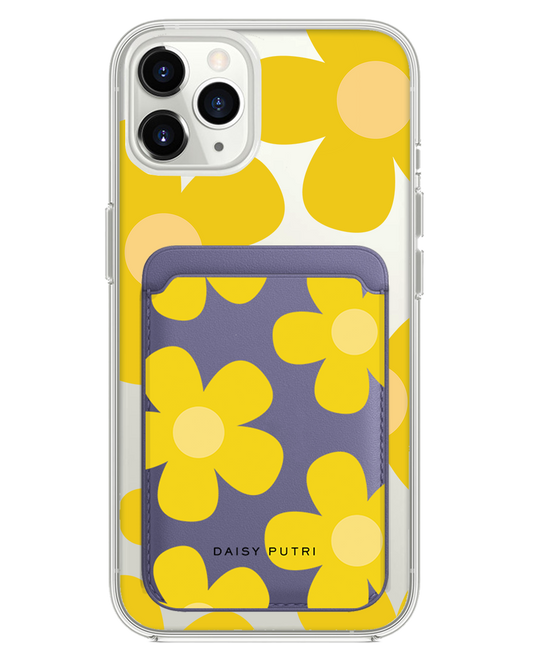 iPhone Magnetic Wallet Case -  Daisy Sunshine