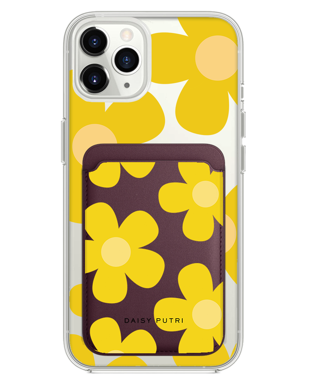 iPhone Magnetic Wallet Case -  Daisy Sunshine