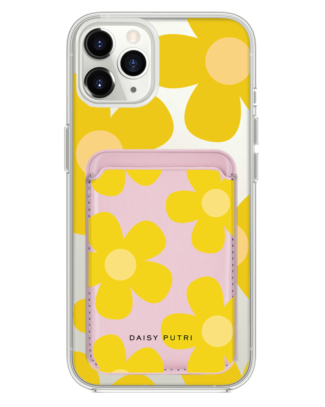 iPhone Magnetic Wallet Case -  Daisy Sunshine