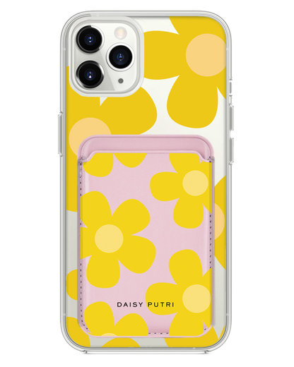 iPhone Magnetic Wallet Case -  Daisy Sunshine