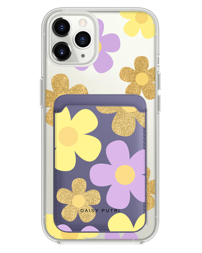 iPhone Magnetic Wallet Case -  Daisy Twinkle