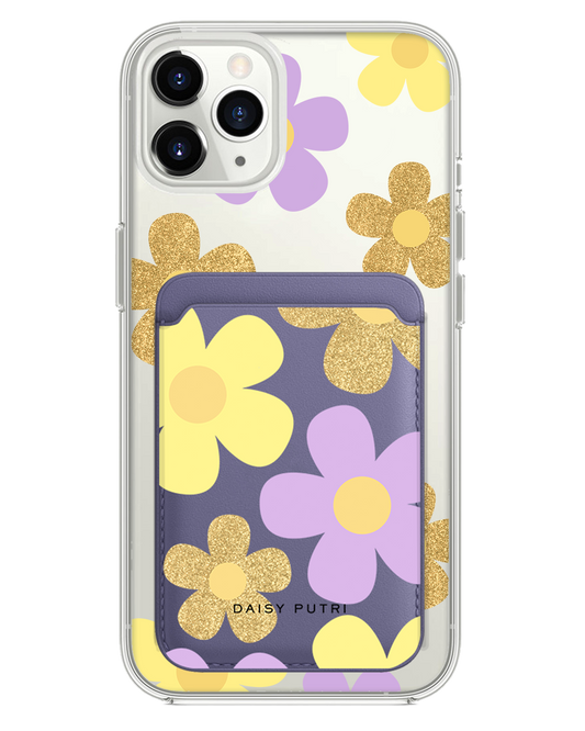 iPhone Magnetic Wallet Case -  Daisy Twinkle