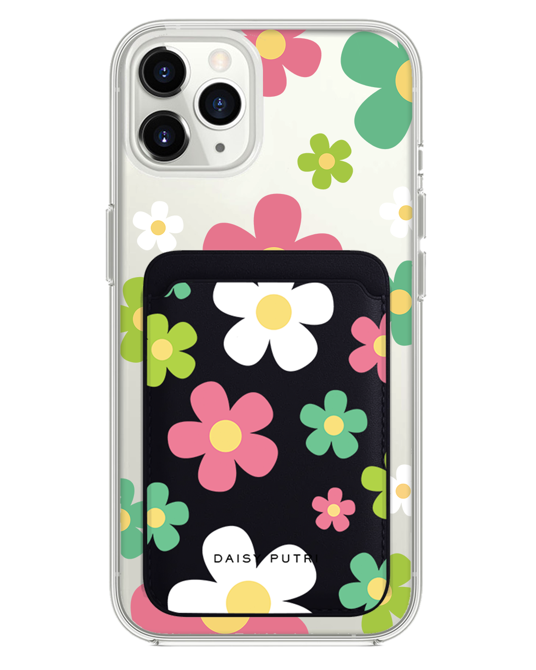 iPhone Magnetic Wallet Case -  Daisy Wild