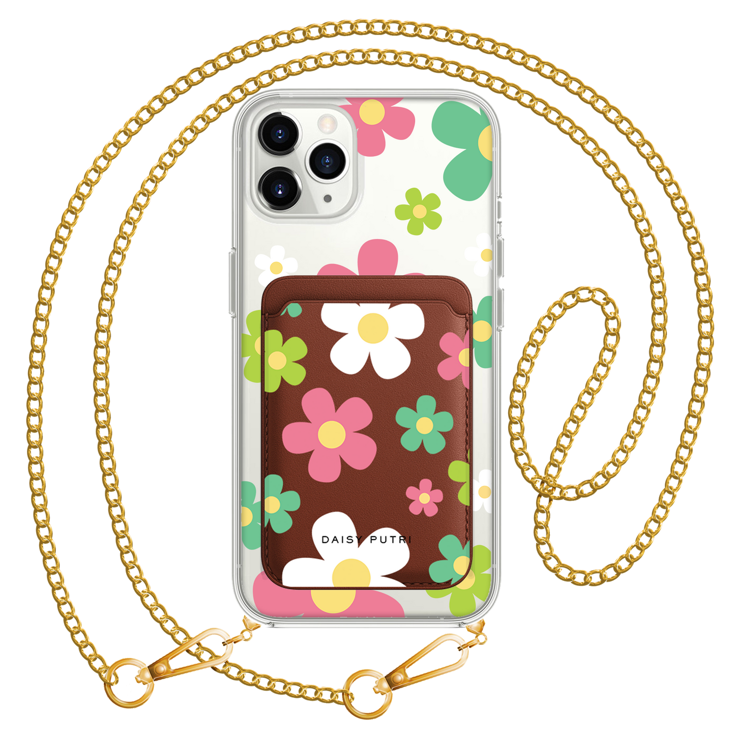 iPhone Magnetic Wallet Case -  Daisy Wild