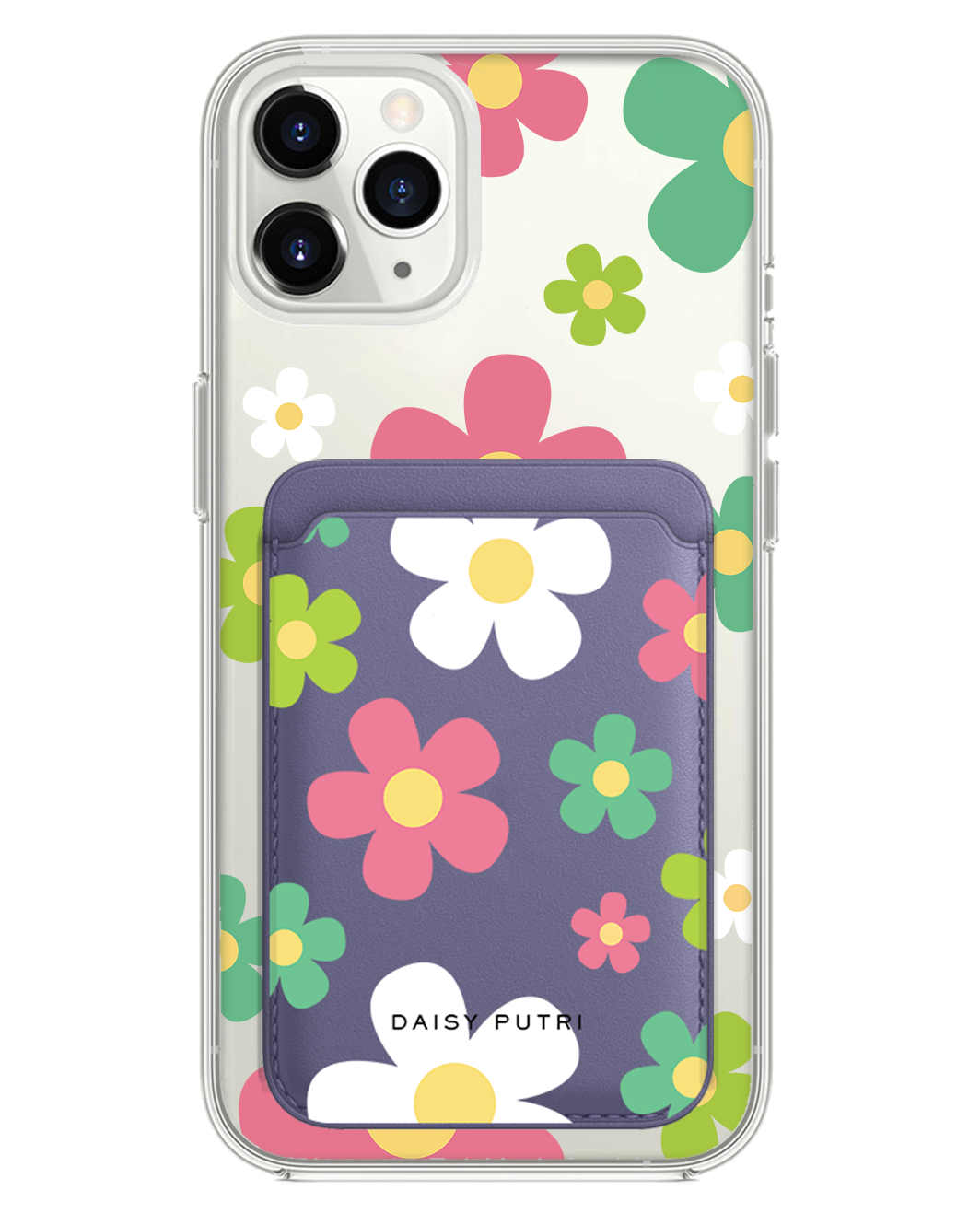 iPhone Magnetic Wallet Case -  Daisy Wild