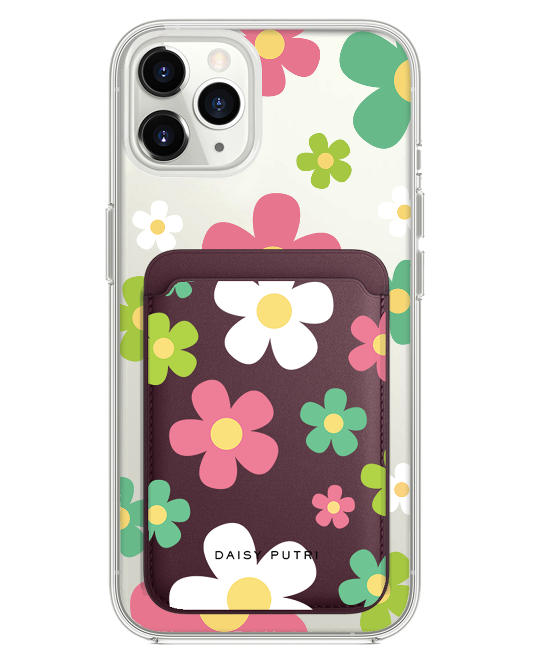 iPhone Magnetic Wallet Case -  Daisy Wild