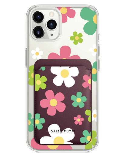 iPhone Magnetic Wallet Case -  Daisy Wild