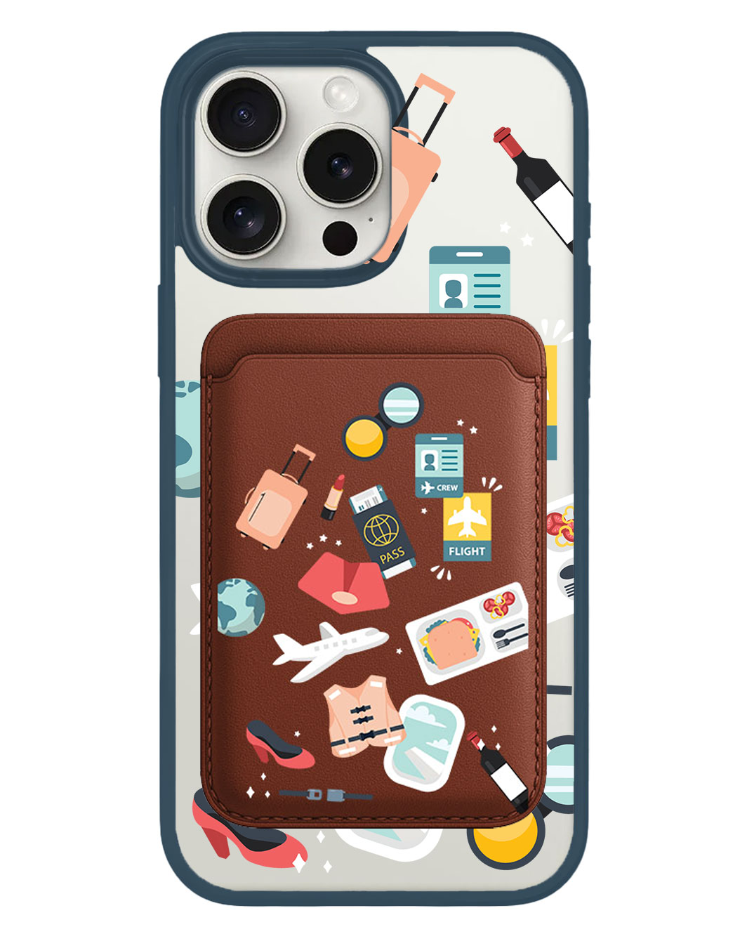 iPhone Magnetic Wallet Case - Stewardess or Flight Attendant