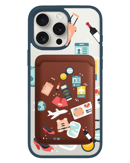 iPhone Magnetic Wallet Case - Stewardess or Flight Attendant